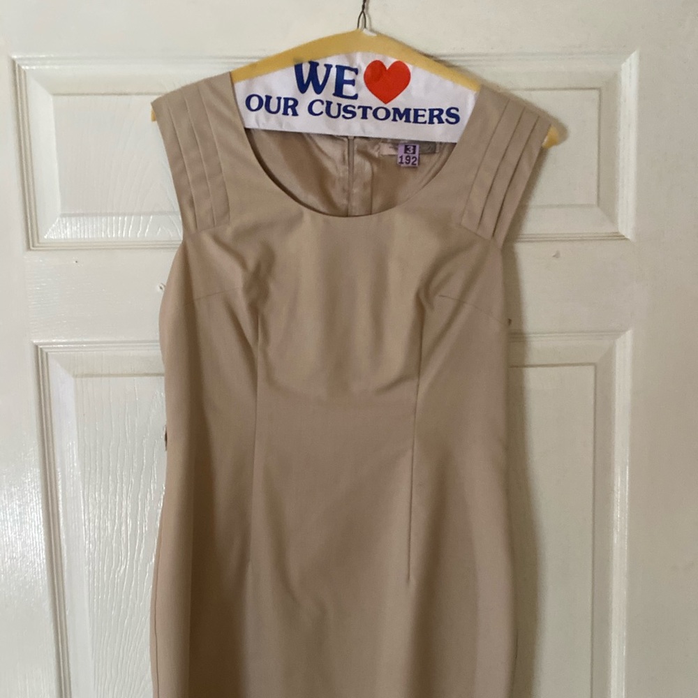 cream dress